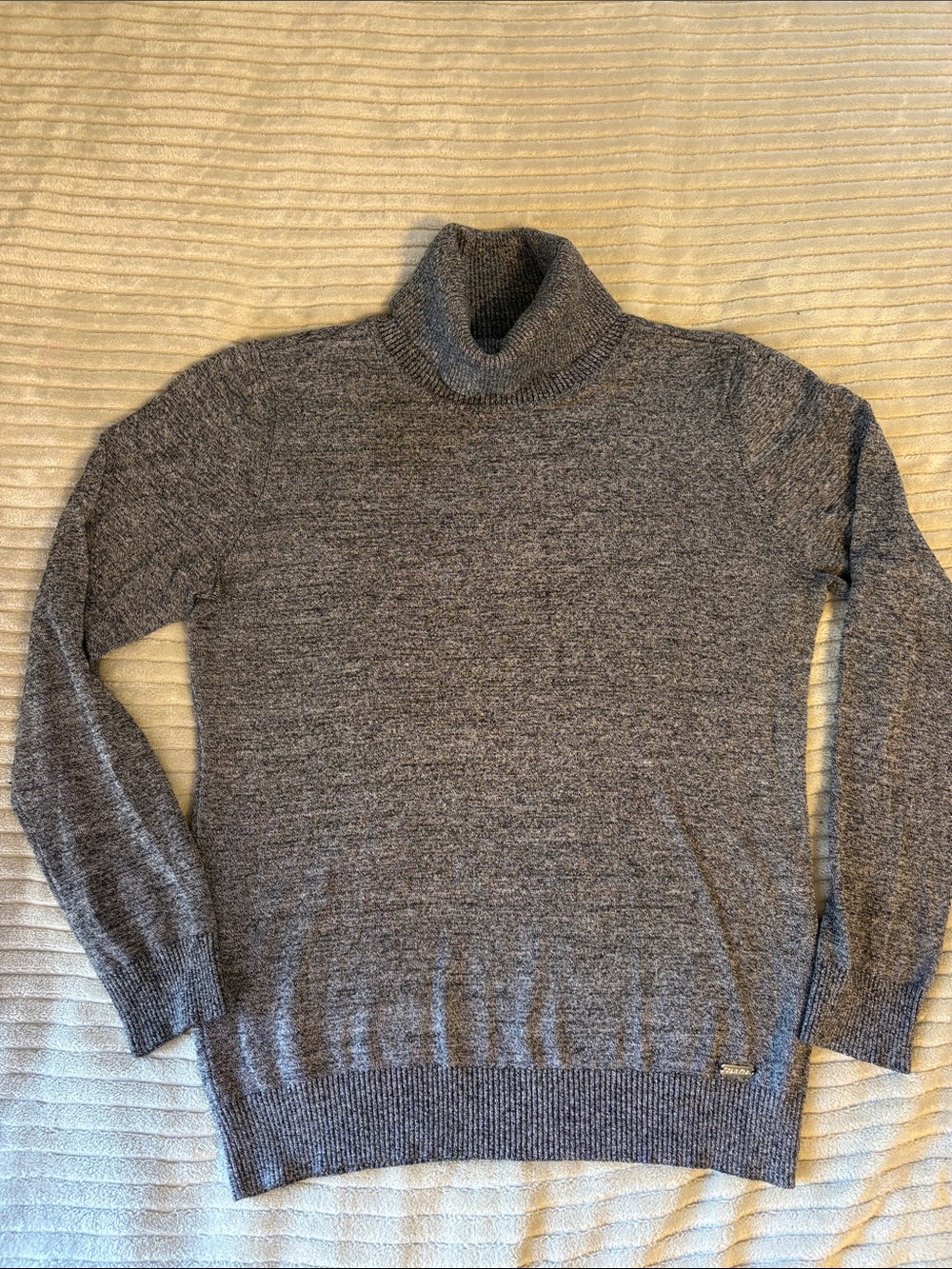 Calvin Klein Women’s Marled Gray Turtleneck Sweater